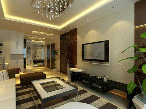 硅藻泥背景墻塑造粗獷、大氣、厚重的立體效果