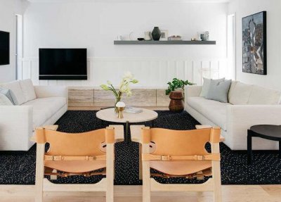 現(xiàn)代風(fēng)格與硅藻泥電視背景墻更配哦！