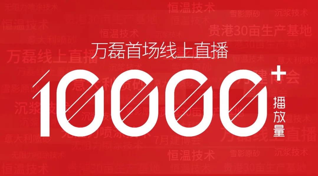 10000+人氣，萬磊首場線上直播 完美收官！